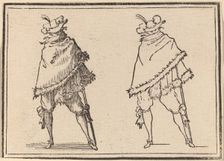 Gentleman Wrapped in his Mantle, 1621. Creator: Edouard Eckman