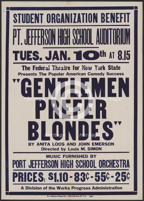 Gentlemen Prefer Blondes, [193-]. Creator: Unknown.
