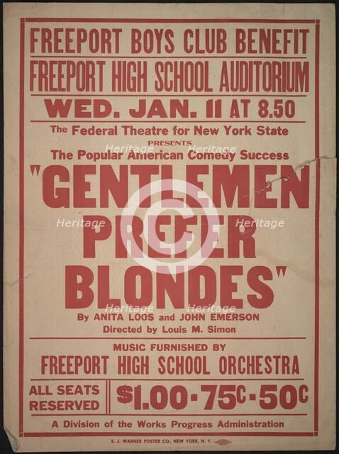 Gentlemen Prefer Blondes, [193-]. Creator: Unknown.