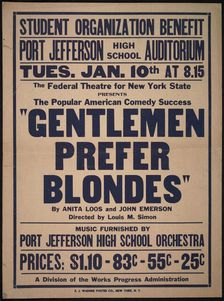 Gentlemen Prefer Blondes, Roslyn, NY, 1938. Creator: Unknown