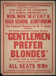 Gentlemen Prefer Blondes, Roslyn, NY, 1938. Creator: Unknown