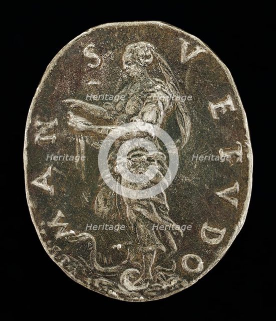 Gentleness Standing on a Serpent [reverse]. Creator: Medallist T.R..