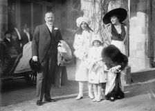 Geo. Gould & family at Helen's wedding, 1913. Creator: Bain News Service