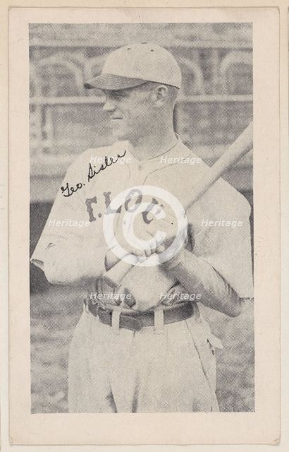 Geo. Sisler from Baseball strip cards (W575-2), ca. 1921-22. Creator: Unknown.