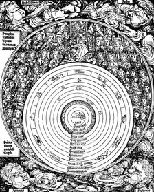Geocentric universe, 1493. Creator: Unknown