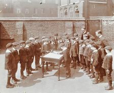 Geography lesson, Hague Street School, Bethnal Green, London, 1908