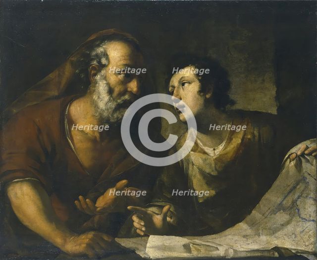 Geographer, 1650. Creator: Pier Francesco Mola.