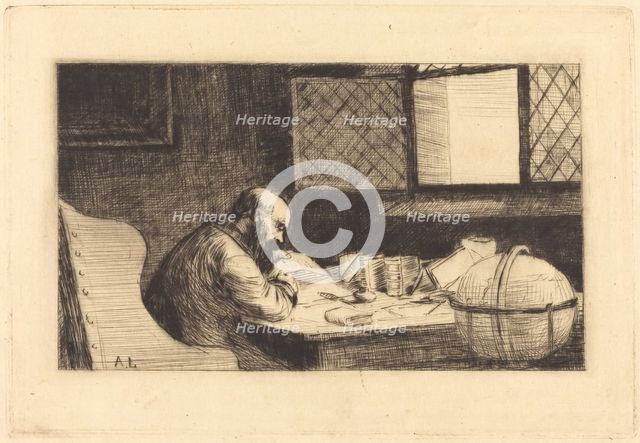 Geographer (Le geographe). Creator: Alphonse Legros.