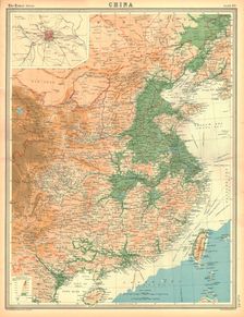 Geographical map of China
