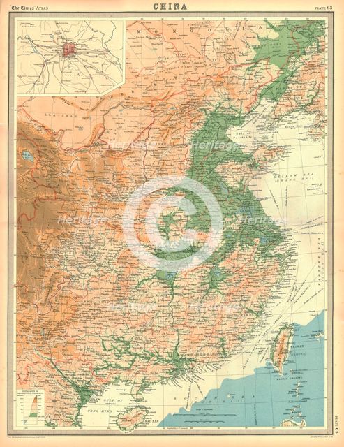 Geographical map of China Artist: Unknown.