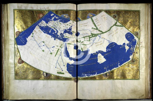 Geographia by Ptolemy, ca 1454. Artist: Anonymous master  