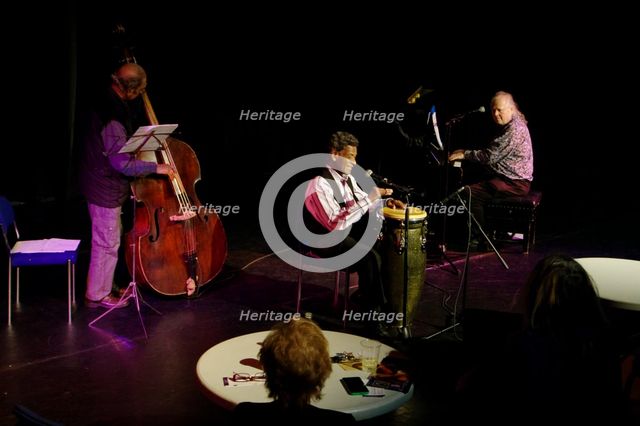 Geoff Castle, Val Mannix and Frank Holder, Hawth, Crawley, West Sussex, March 19, 2017. Artist: Brian O'Connor.