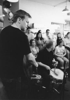Geoff Gascoyne, Foyles Bookstore, London, 2003. Creator: Brian Foskett