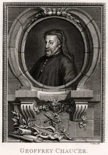 Geoffrey Chaucer 1774. Artist: J Collyer