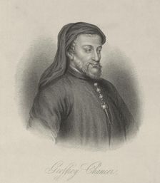 Geoffrey Chaucer, c1380-c1400, (1834-1837). Creator: Samuel Freeman