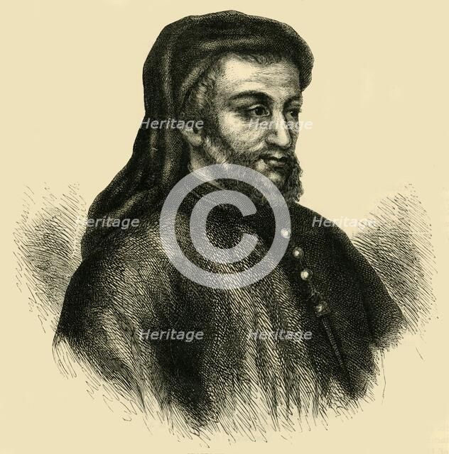 'Geoffrey Chaucer', (c1878). Creator: Unknown.
