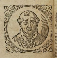 Geoffrey of Monmouth (From: Prophetia Anglicana, Merlini Ambrosii Britanni), 1603. Artist: Anonymous