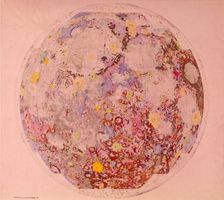 Geological map of the moon, 1967. Creator: Unknown