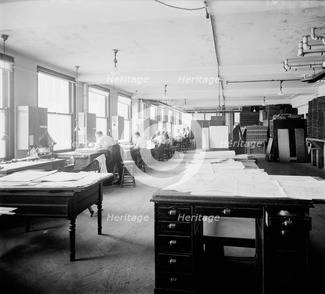 Geological Survey art room, between 1910 and 1920. Creator: Harris & Ewing.