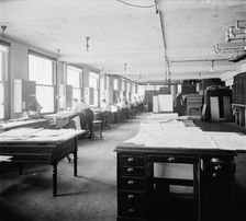 Geological Survey art room, between 1910 and 1920. Creator: Harris & Ewing