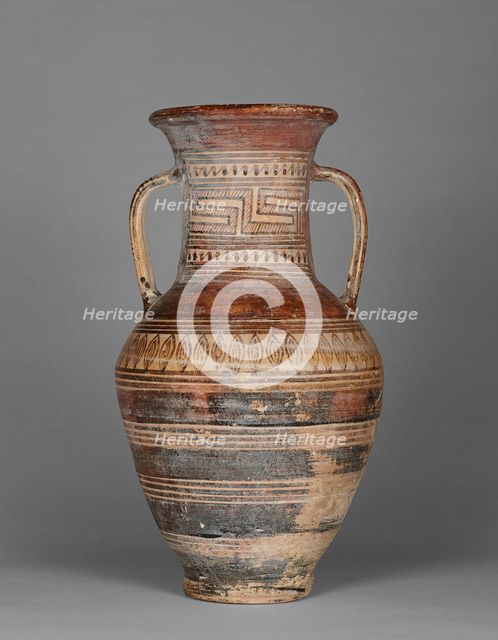 Geometric amphora, 775-750 BC. Creator: Unknown.