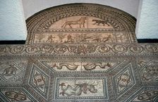 Geometric Roman floor mosaic