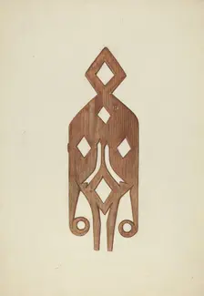 Geometric Weather Vane, c. 1938. Creator: Laura Bilodeau