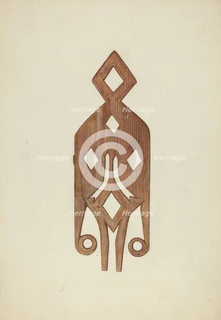 Geometric Weather Vane, c. 1938. Creator: Laura Bilodeau.