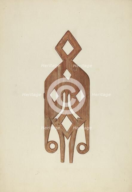 Geometric Weather Vane, c. 1938. Creator: Laura Bilodeau.