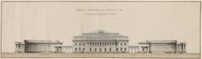 Geometrical Elevation of the Peace Plaza and Façade of the Opera House, c. 1800. Creator: Giacomo Antonio Domenico Quarenghi