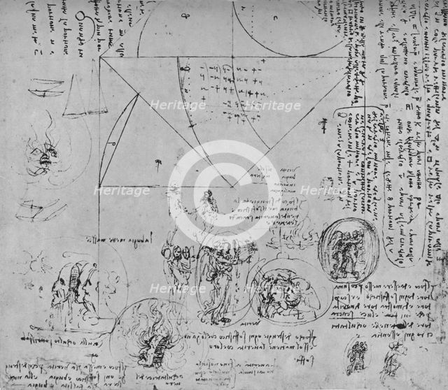 'Geometrical Figures and Designs for Allegorical Representations', c1480 (1945). Artist: Leonardo da Vinci.