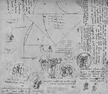 Geometrical Figures and Designs for Allegorical Representations c1480 (1945). Artist: Leonardo da Vinci