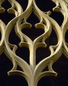 Geometrical tracery of the cloister, Monastery of Santes Creus, Catalonia, Spain, 14th century. Creator: Unknown