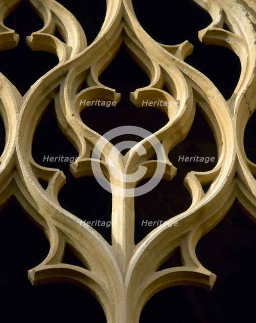 Geometrical tracery of the cloister, Monastery of Santes Creus, Catalonia, Spain, 14th century. Creator: Unknown.