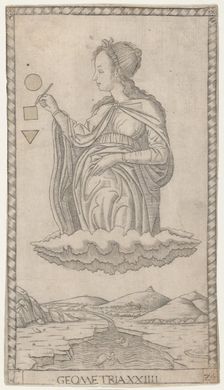 Geometry (Geometria XXIIII), 1460-70. Creator: Master of the E-Series Tarocchi