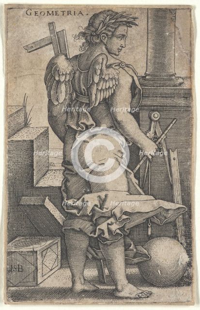 Geometry, from the episode "The Seven Liberal Arts", 1530-1540. Creator: Beham, Hans Sebald (1500-1550).