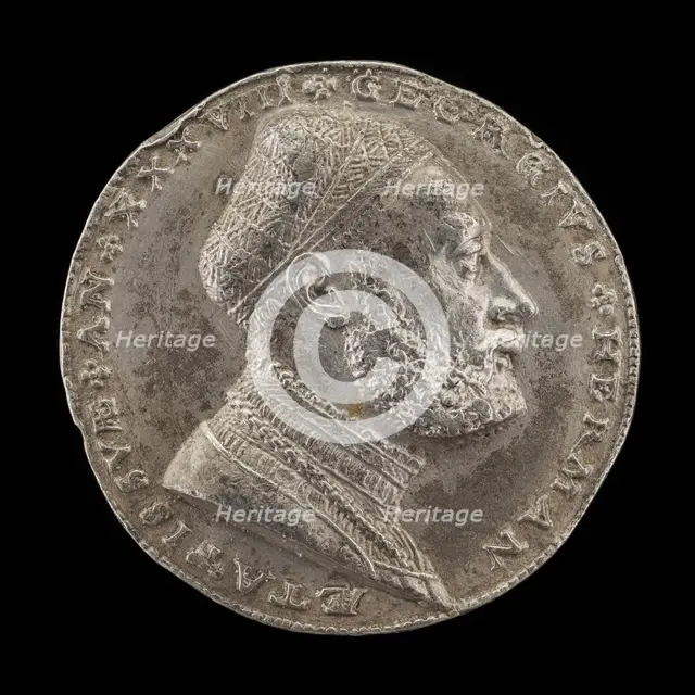 Georg Hermann, 1491-1552, German Philospher [obverse], 1529. Creator: Matthes Gebel.