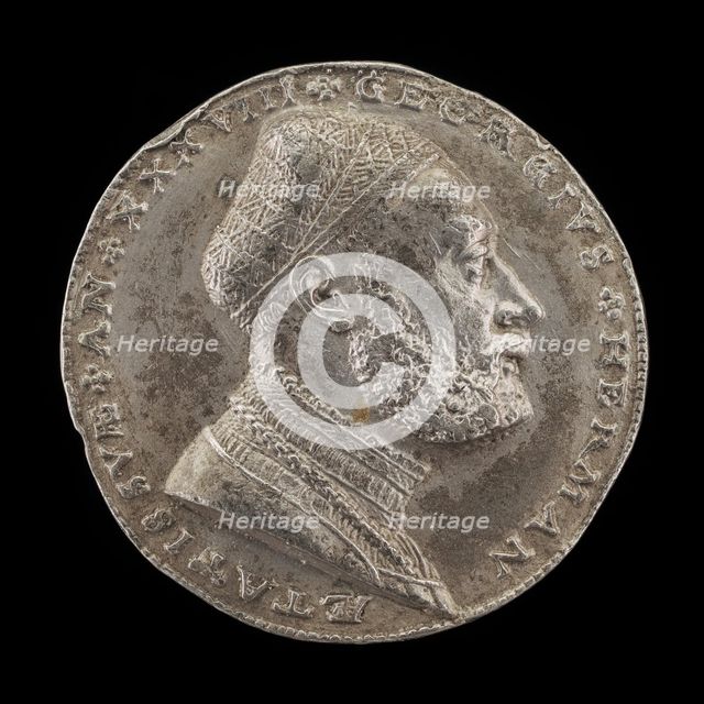 Georg Hermann, 1491-1552, German Philospher [obverse], 1529. Creator: Matthes Gebel.