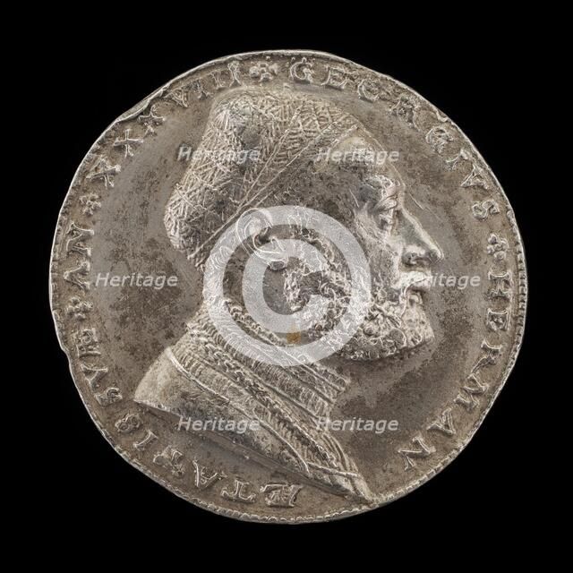 Georg Hermann, 1491-1552, German Philospher [obverse], 1529. Creator: Matthes Gebel.