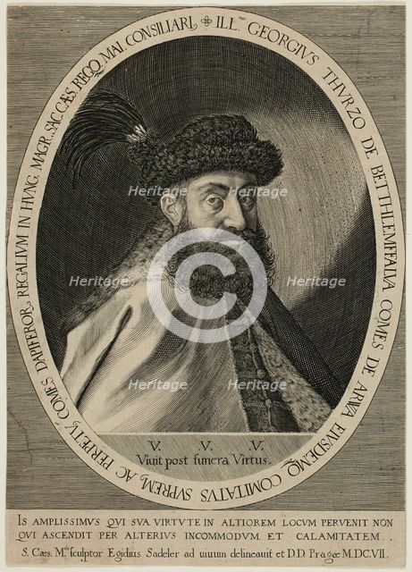 Georg III Thurzo of Bethlendorf, 1607. Creator: Aegidius Sadeler II.