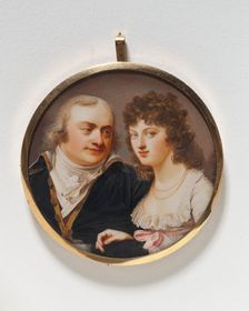 Georg J. Skjöldebrand, colonel, his sister Maria Elisabeth, late 18th-mid-19th century. Creator: Giovanni Domenico Bossi