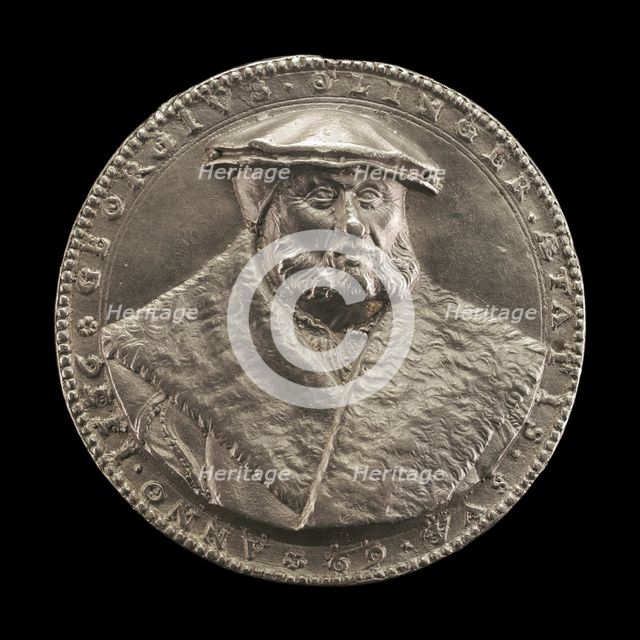 Georg Olinger, 1487-1557, Apothecary [obverse], 1556. Creator: Joachim Deschler.