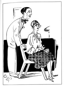 Georgy Ivanov and Irina Odoyevtseva. Artist: Anonymous