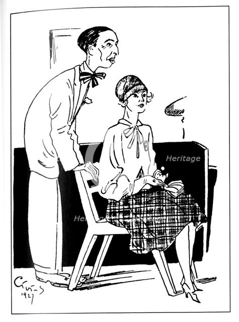 Georgy Ivanov and Irina Odoyevtseva. Artist: Anonymous 