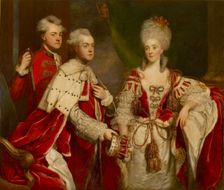 George, 2nd Earl Harcourt, his wife Elizabeth, and brother William, 1780. Artist: Sir Joshua Reynolds