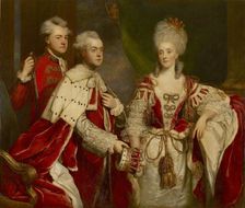 George, 2nd Earl Harcourt, his wife Elizabeth, and brother William, 1780. Artist: Sir Joshua Reynolds