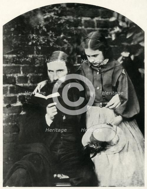 George Macdonald and his daughter Lilia Scott MacDonald, c1863, (1948). Creator: Lewis Carroll.