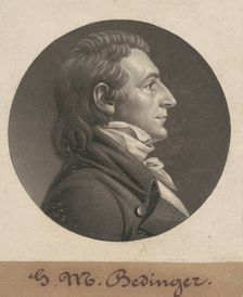 George Michael Bedinger, 1806. Creator: Charles Balthazar Julien Févret de Saint-Mémin