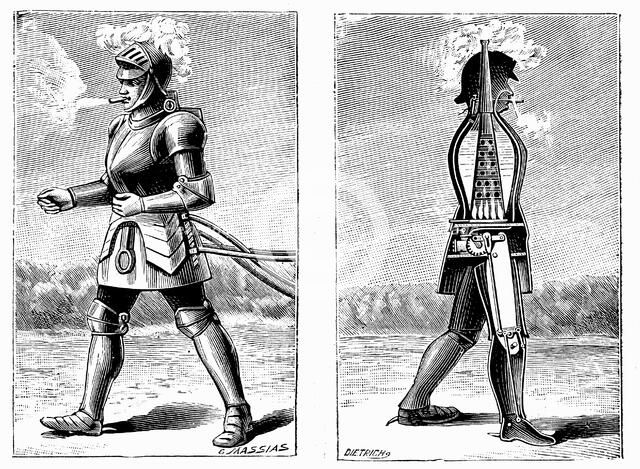 George Moore's steam man, 1893. Artist: George Moore