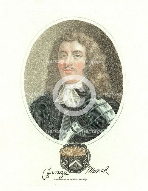 George Monck, 1st Duke of Albermarle, 17th century English soldier, 1817. Creator: Unknown.